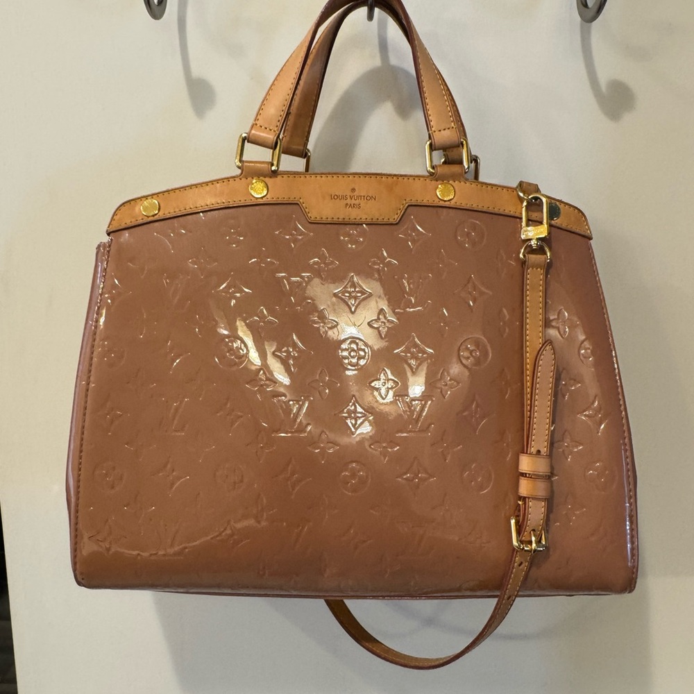 Louis Vuitton Rose Patent Leather Tote